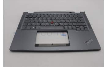 Lenovo 5M11L64318 C-Cover with keyboard, Danish, Grey, Backlight, UK