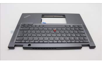 Lenovo 5M11L64585 C-Cover with keyboard, Spanish, Grey, Backlight, UK