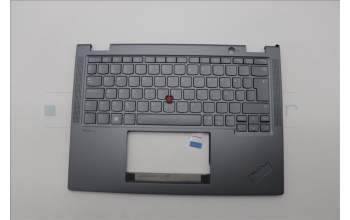 Lenovo 5M11L64589 C-Cover with keyboard, Swedish/Finnish, Grey, Backlight, UK