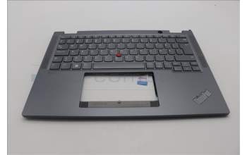Lenovo 5M11L64589 C-Cover with keyboard, Swedish/Finnish, Grey, Backlight, UK