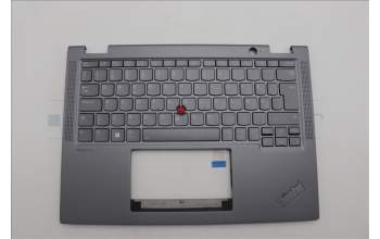 Lenovo 5M11L64654 C-Cover with keyboard, Danish, Grey, Backlight, WWAN, UK