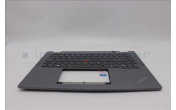 Lenovo 5M11L64654 C-Cover with keyboard, Danish, Grey, Backlight, WWAN, UK