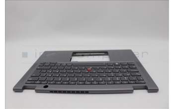 Lenovo 5M11L64654 C-Cover with keyboard, Danish, Grey, Backlight, WWAN, UK