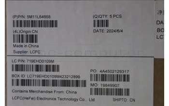 Lenovo 5M11L64668 C-Cover with keyboard, French, Grey, Backlight, WWAN, US