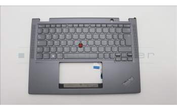 Lenovo 5M11L64702 C-Cover with keyboard, Italian, Grey, Backlight, WWAN, UK