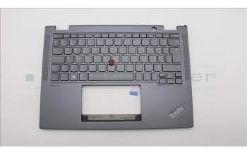 Lenovo 5M11L64744 C-Cover with keyboard, Swedish/Finnish, Grey, Backlight, WWAN, UK