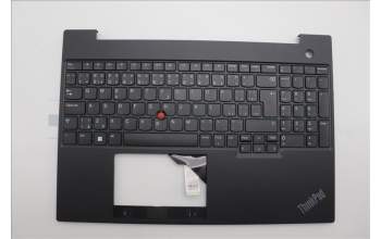 Lenovo 5M11L65012 C-Cover with keyboard, Czech Slovakian, Black, UK