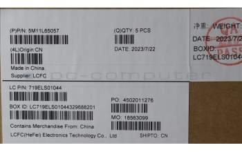 Lenovo 5M11L65057 MECH_ASM FRU KB CCV UK (LTN) UK BK