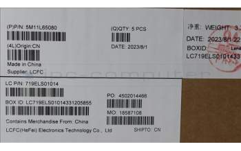 Lenovo 5M11L65080 MECH_ASM FRU KB CCV BUL (LTN) UK BK