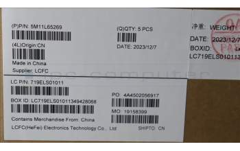 Lenovo 5M11L65269 MECH_ASM FRU KB CCV RUS BL(CHY) US BK