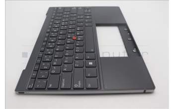 Lenovo 5M11L83077 C-Cover with keyboard, Arabic, Black/Arctic Grey, WLAN, US