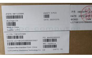 Lenovo 5M11L83084 MECH_ASM KBDBZL,ENG,WL,BK/GY,CHY