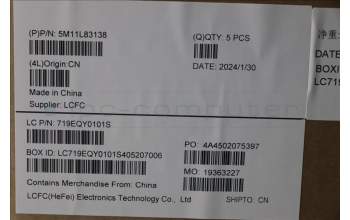 Lenovo 5M11L83138 C-Cover with keyboard, Norwegian, Black/Arctic Grey, WLAN, UK