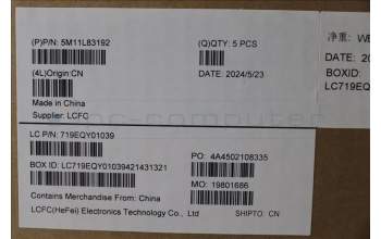 Lenovo 5M11L83192 C-Cover with keyboard, Belgian, Black/Arctic Grey, WWAN, UK