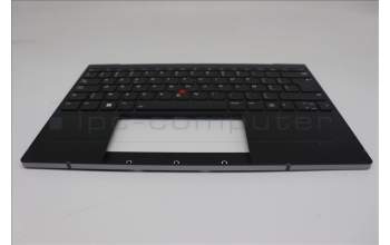 Lenovo 5M11L83192 C-Cover with keyboard, Belgian, Black/Arctic Grey, WWAN, UK