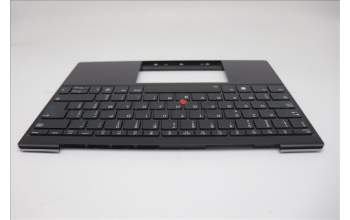 Lenovo 5M11L83192 C-Cover with keyboard, Belgian, Black/Arctic Grey, WWAN, UK
