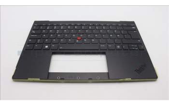 Lenovo 5M11L83197 C-Cover with keyboard, Danish, Black/Arctic Grey, WWAN, UK