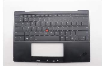 Lenovo 5M11L83200 C-Cover with keyboard, US English Euro, Black/Arctic Grey, WWAN, US