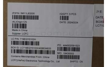 Lenovo 5M11L83200 C-Cover with keyboard, US English Euro, Black/Arctic Grey, WWAN, US