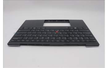 Lenovo 5M11L83200 C-Cover with keyboard, US English Euro, Black/Arctic Grey, WWAN, US
