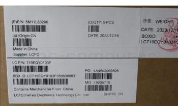 Lenovo 5M11L83206 C-Cover with keyboard, Hungarian, Black/Arctic Grey, WWAN, UK