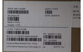 Lenovo 5M11L83266 MECH_ASM KBDBZL,058 FRA,WL,BK/BZ,SRX