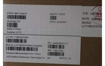 Lenovo 5M11L83272 C-Cover with keyboard, Czech Slovakian, Black/Bronze, WLAN, UK