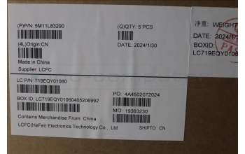 Lenovo 5M11L83290 C-Cover with keyboard, Norwegian, Black/Bronze, WLAN, UK