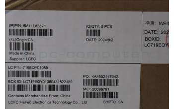 Lenovo 5M11L83371 C-Cover with keyboard, Spanish, Black/Bronze, WWAN, UK