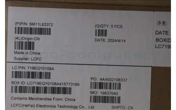 Lenovo 5M11L83372 C-Cover with keyboard, Swedish/Finnish, Black/Bronze, WWAN, UK