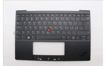 Lenovo 5M11L83373 C-Cover with keyboard, Switzerland, Black, WWAN, UK