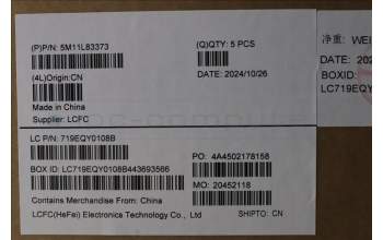 Lenovo 5M11L83373 C-Cover with keyboard, Switzerland, Black, WWAN, UK