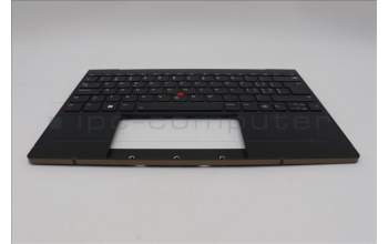 Lenovo 5M11L83373 C-Cover with keyboard, Switzerland, Black, WWAN, UK