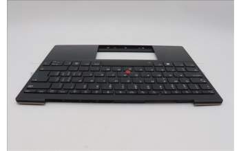 Lenovo 5M11L83373 C-Cover with keyboard, Switzerland, Black, WWAN, UK