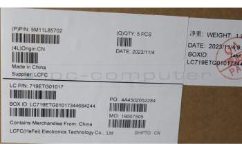 Lenovo 5M11L85702 MECH_ASM KB BK MG GER LTN