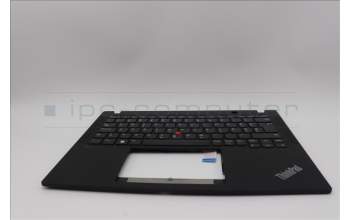 Lenovo 5M11L85795 C-Cover with keyboard, Slovenian, Black, UK