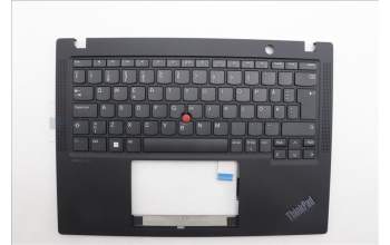 Lenovo 5M11L85807 C-Cover with keyboard, Swedish/Finnish, Black, UK
