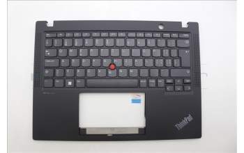Lenovo 5M11L85813 C-Cover with keyboard, Switzerland, Black, UK