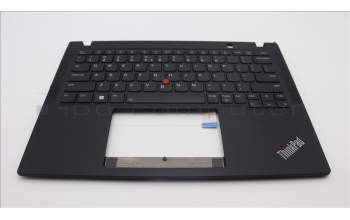 Lenovo 5M11L85917 C-Cover with keyboard, US English Euro, Black, Backlight, US