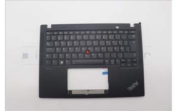 Lenovo 5M11L86003 C-Cover with keyboard, Norwegian, Black, Backlight, UK