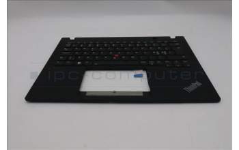 Lenovo 5M11L86008 C-Cover with keyboard, Nordic, Black, Backlight, UK