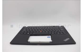 Lenovo 5M11L86028 C-Cover with keyboard, Slovenian, Black, Backlight, UK