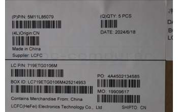 Lenovo 5M11L86079 MECH_ASM BL KB BK MG UK PMX