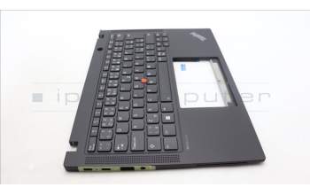 Lenovo 5M11L86126 C-Cover with keyboard, Czech/Slovakian, Black, Backlight, WWAN, UK