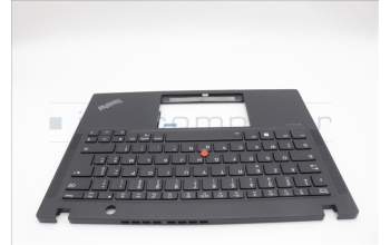 Lenovo 5M11L86154 C-Cover with keyboard, French, Black, Backlight, WWAN, US