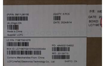 Lenovo 5M11L86156 C-Cover with keyboard, French, Black, Backlight, WWAN, US