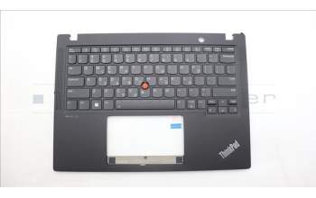 Lenovo 5M11L86175 C-Cover with keyboard, Greek, Black, Backlight, WWAN, US