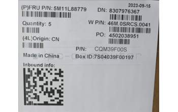 Lenovo 5M11L88779 C-Cover with keyboard, Estonian, Backlight, FingerPrint Reader, NO WWAN, UK