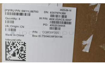 Lenovo 5M11L88793 C-Cover with keyboard,Norwegian,Backlight,Fingerprint,NO WWAN