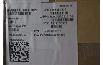 Lenovo 5M11L88796 C-Cover with keyboard, Russian, Backlight, FingerPrint Reader, NO WWAN, US